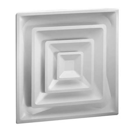 Hart & Cooley FPD3 R6 10 064336 White Steel Diffuser