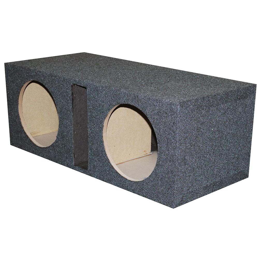 QPower Dual 10" Slot-Ported Empty Woofer Enclosure