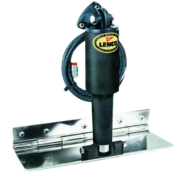 Lenco 15126-101 4inx12in Limited Space Trim Tab Kit 12v Electro Polished