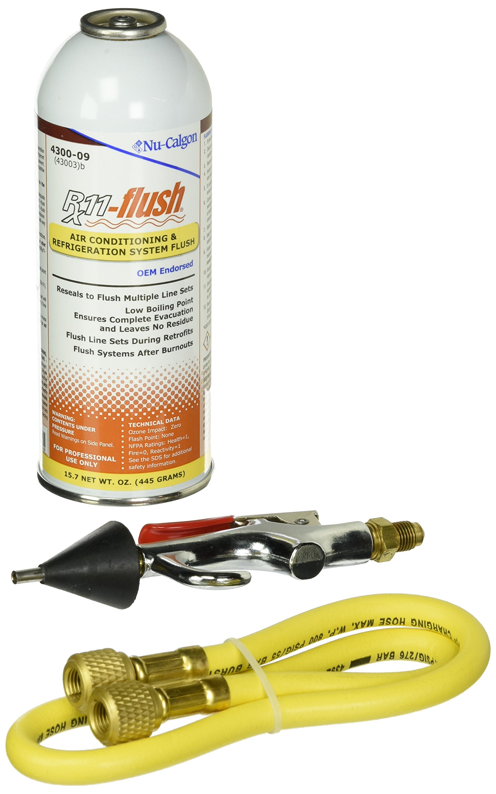 NU-CALGON 4300-08 RX11 Flush Cleaner for HVAC/R Systems Professional Grade