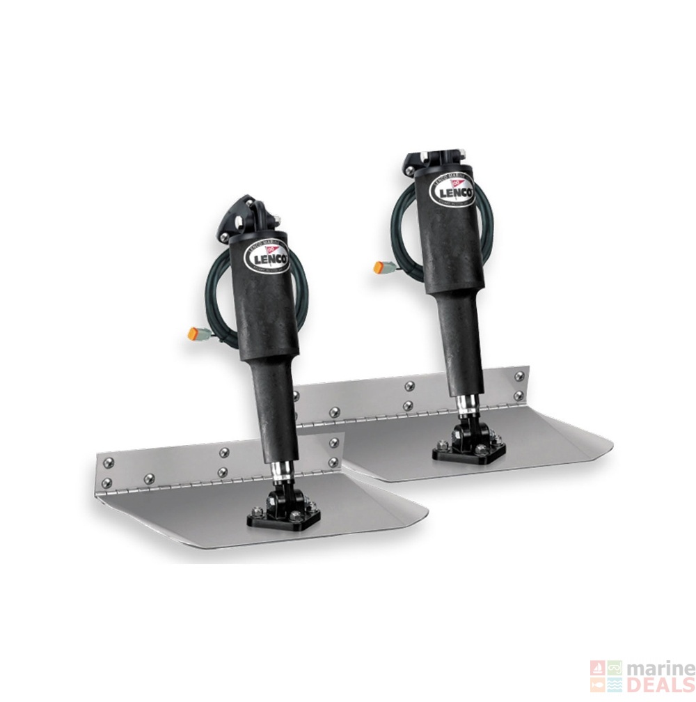 Lenco 15105-102 12inx12in Standard Mount Trim Tab Kit 12v Integrated Switch