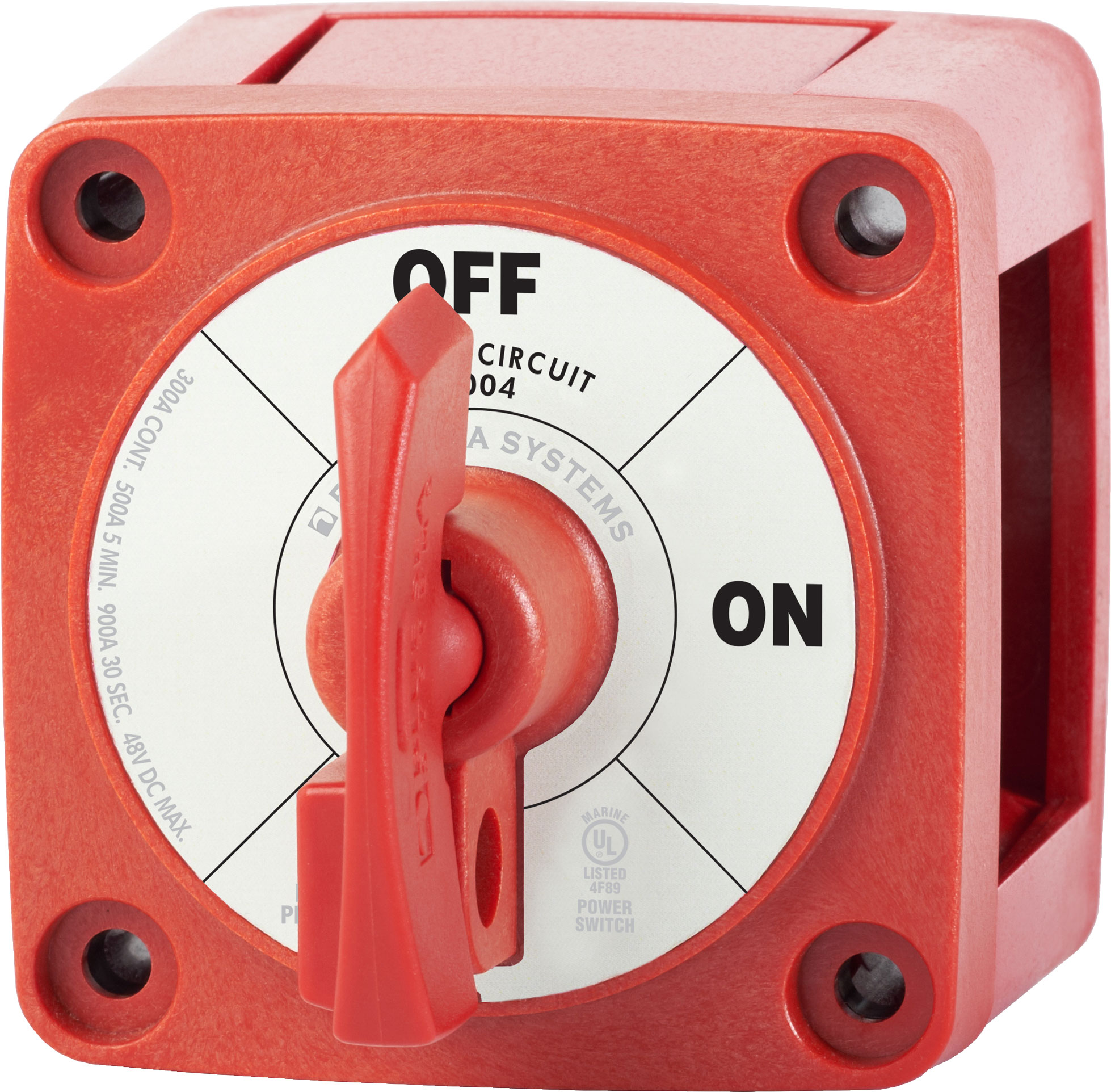 Blue Sea 6004-BSS M-Series Battery Switch On/Off with Locking Key