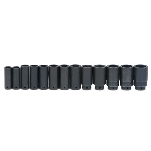 Williams SNPWS-14-19RC Socket Set 1/2 Inch Black Industrial Impact 19 6 Point