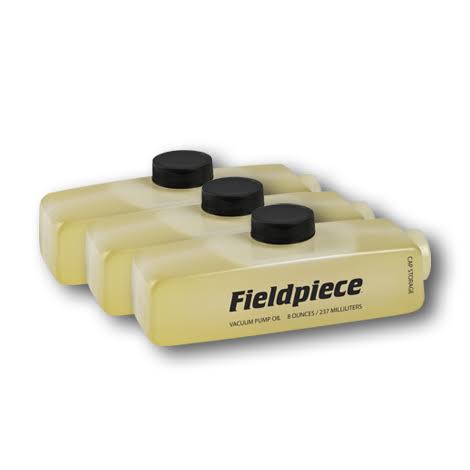 Fieldpiece OIL8X3 Vacuum Pump Oil, 8 OZ (3-Pack) Lubricant for HVAC/R Systems