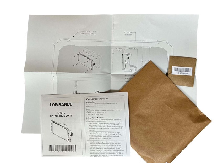 Lowrance 000-16446-001 Flush Mount Kit for Elite FS 12