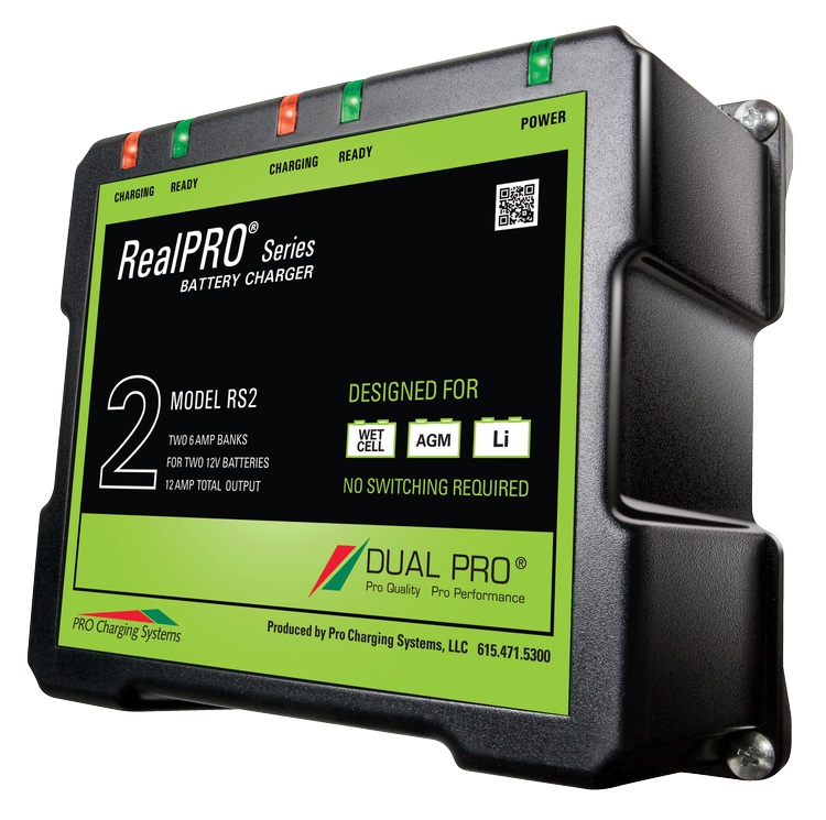Dual RS2 Pro Battery Charger 2 Bank 12 Amps