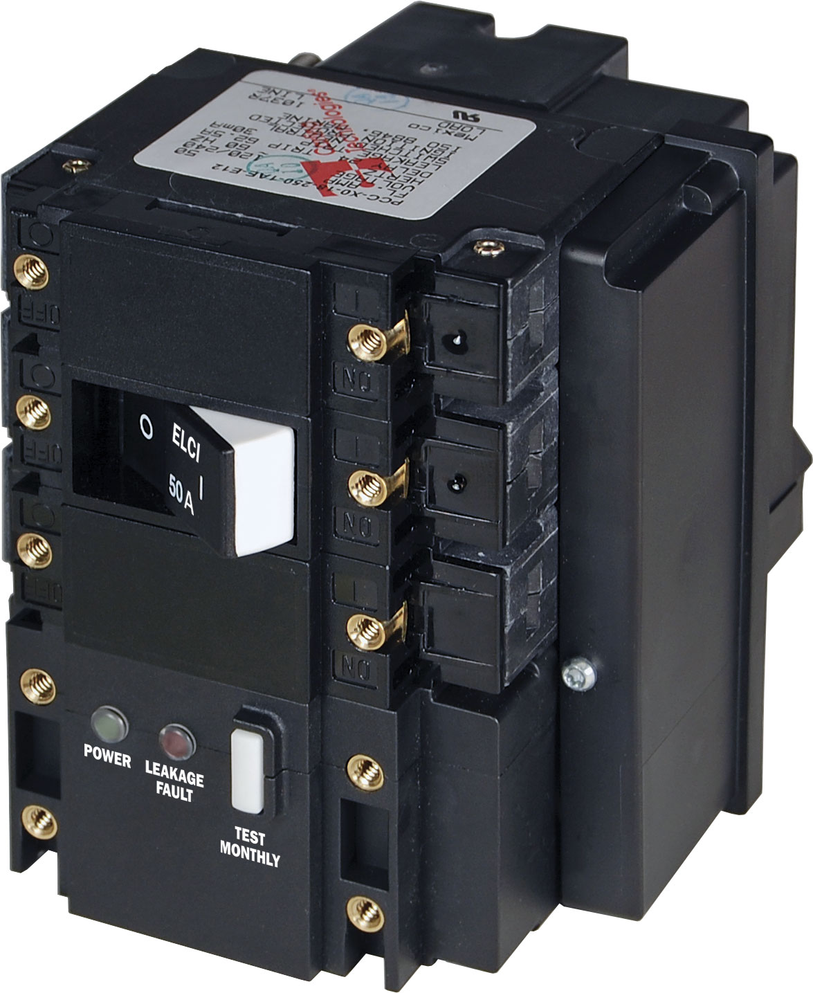 Blue Sea 3104-BSS C-Series ELCI 50A 120/240v AC Double Pole Main Circuit Breaker