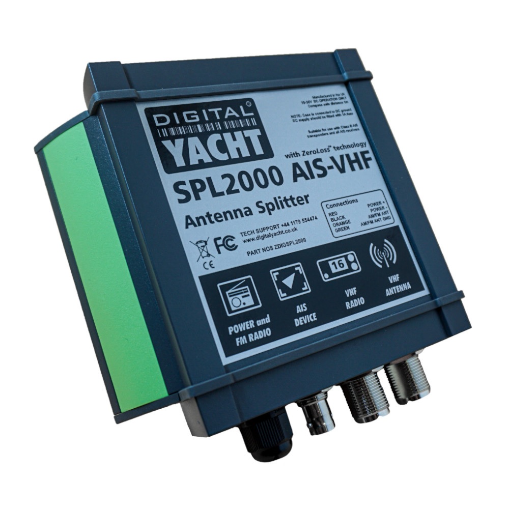 Digital Yacht ZDIGSPL2000 SPL2000 Splitter VHF-AIS From One Antenna with FM