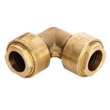 Mueller Refrigerant Line Fitting 1/4 AC Push Long Radius 90 Elbow