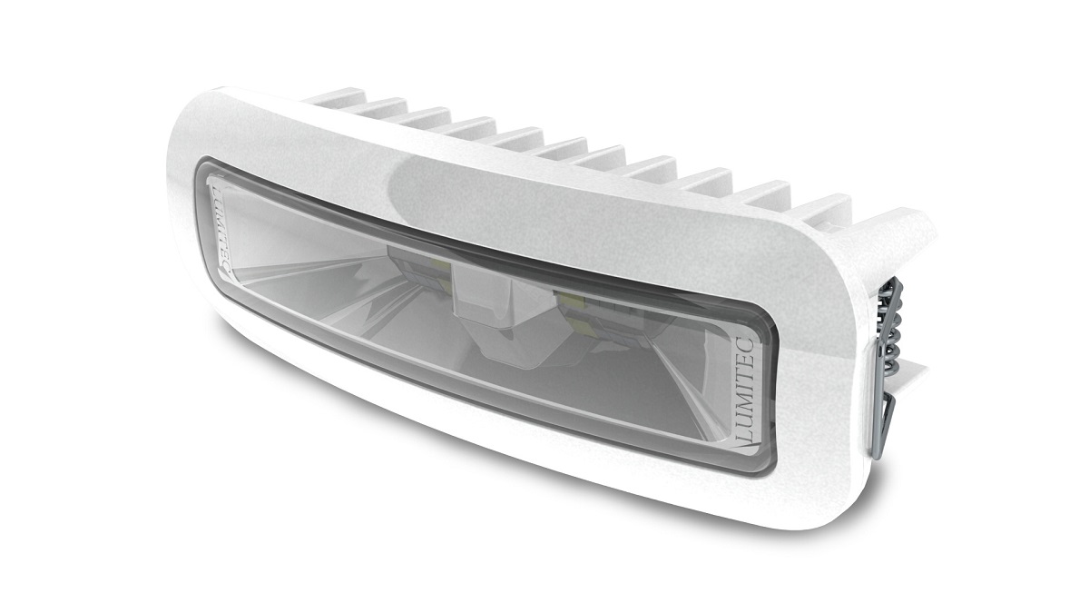 Lumitec Capri3 Flood Light White/Red LEDfts Dimmable Flush Mount White 12/24v