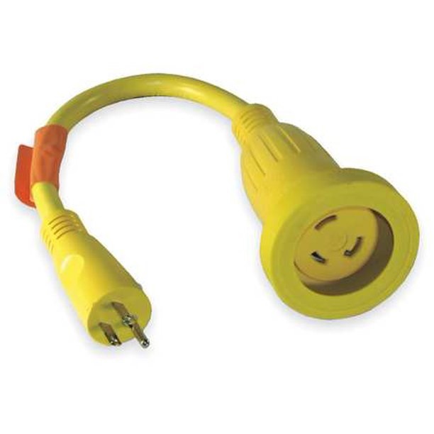 Hubbell HBL61CM22 61CM22 Adapter 30A Female - 15 Amp Male