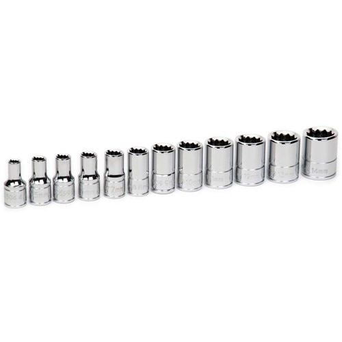 Williams SNP30925 Socket Set 1/4 Inch High-Polished Chrome Shallow 12 12 Point