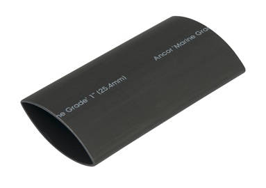 Ancor 307148 1in X 48in Black Heat Shrink Tubing