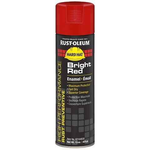 Rust-Oleum RSOV2164838 Spray Paint V2100 High Performance 15 oz Bright Red