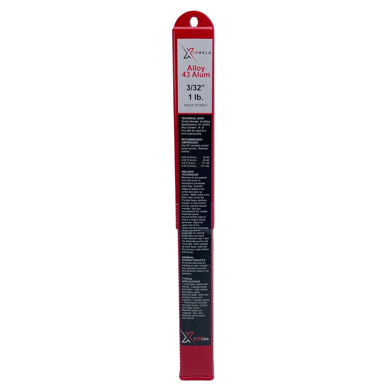 XTRweld Select XTRSE309L16093-1DP Filler Metal XTR Select 309L-16 12 Inch