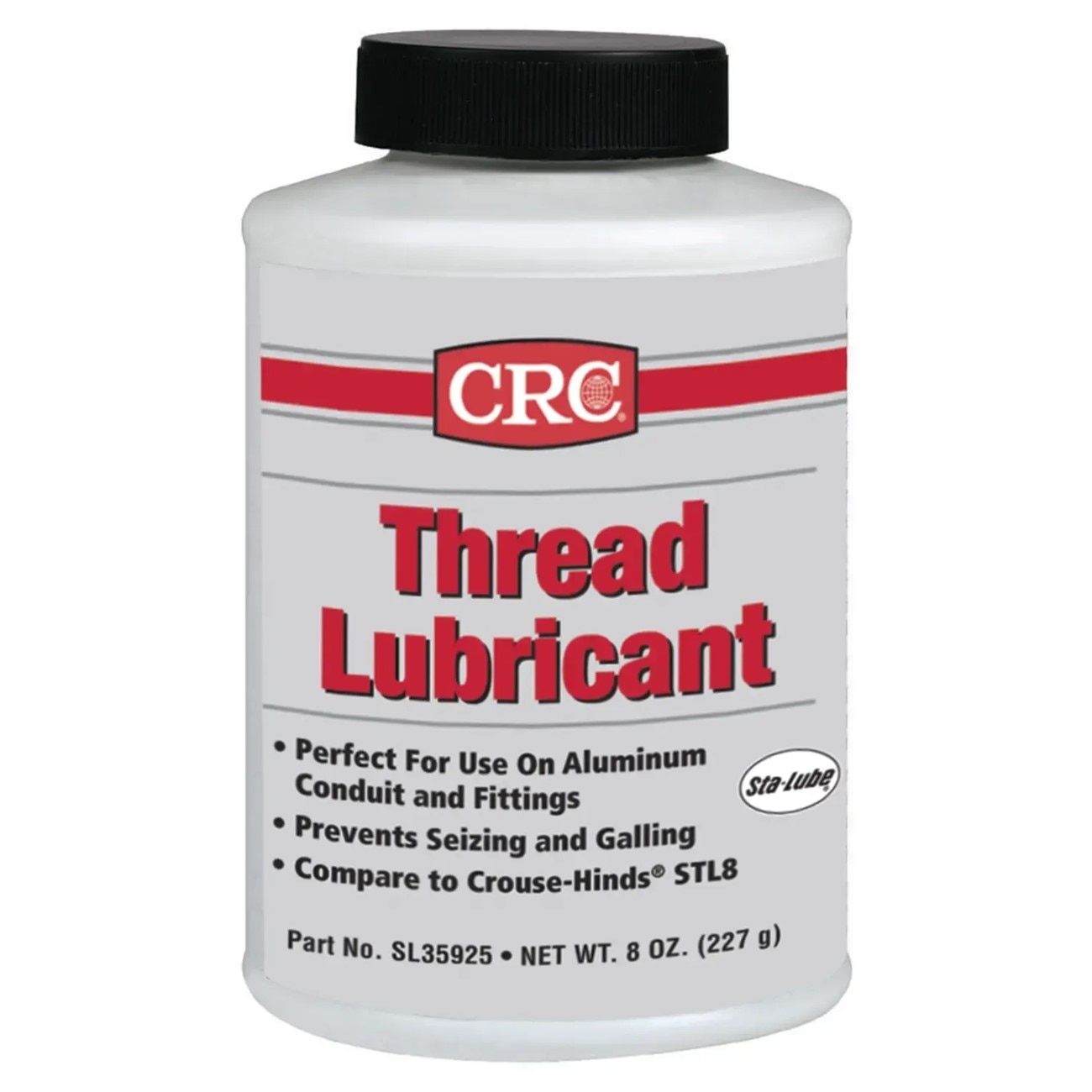 CRC CRCSL35925 Sta Lube Lubricant Thread Lubricant 8 oz Brush-Top Bottle