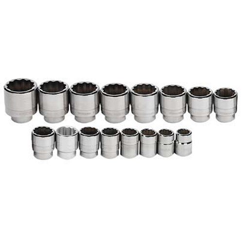 Williams SNPWSH-16RC Socket Set 3/4 Inch High-Polished Chrome 16 12 Point