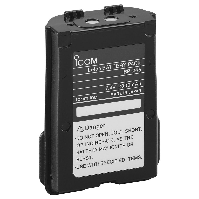 Icom BP245H 2000MAH Li-Ion Battery for M72/M73