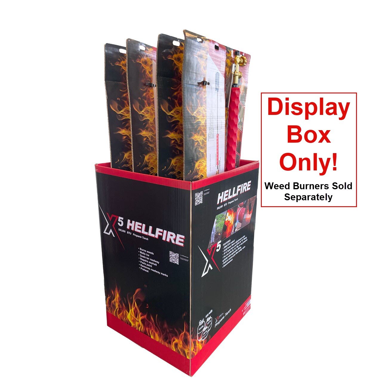 XTRweld XTRZDSPWBHF-8 Display Box for WBHFX5P-10 Hellfire X5 Weed Burner