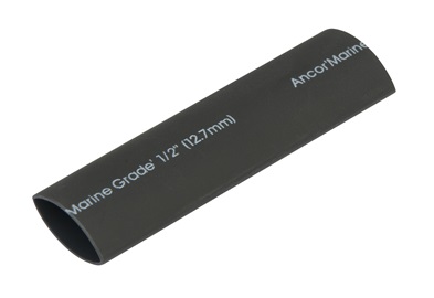 Ancor 305148 1/2in X 48in Black Heat Shrink Tubing