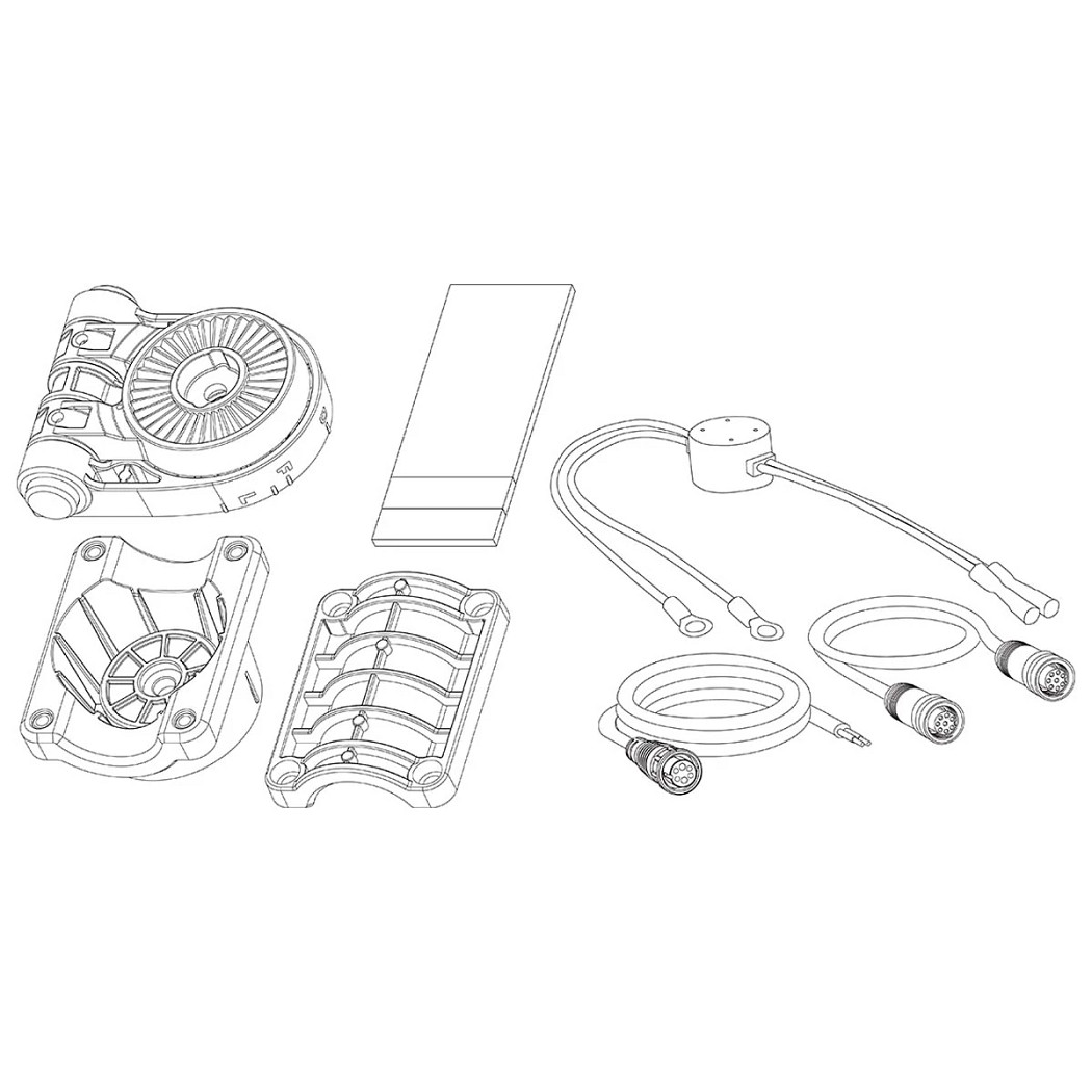 Humminbird 700068-1 Open Water Adapter Kit Transom Mount for Mega Live