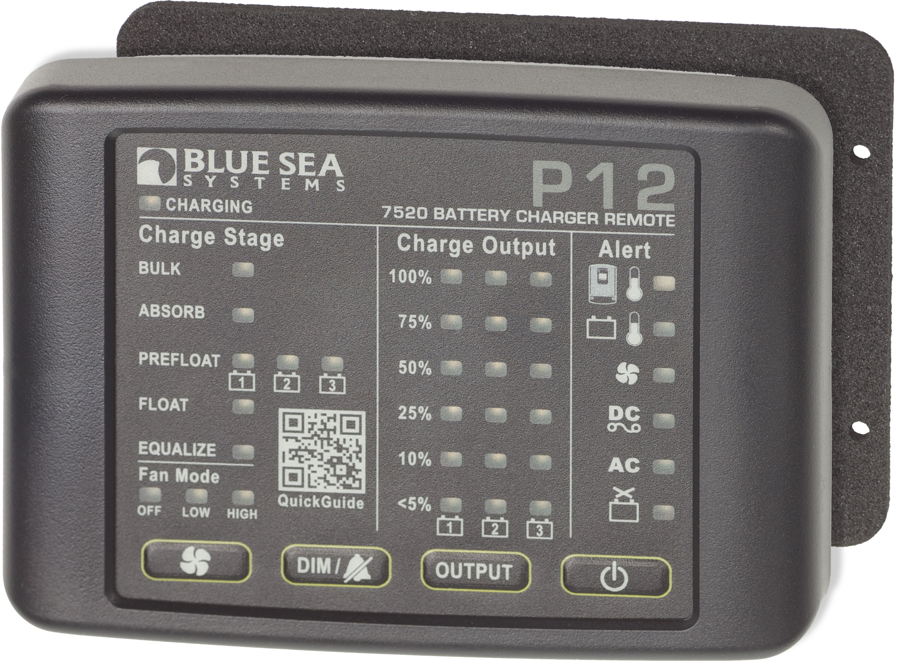 Blue Sea 7520-BSS LED Remote for P12 Battery Chargers