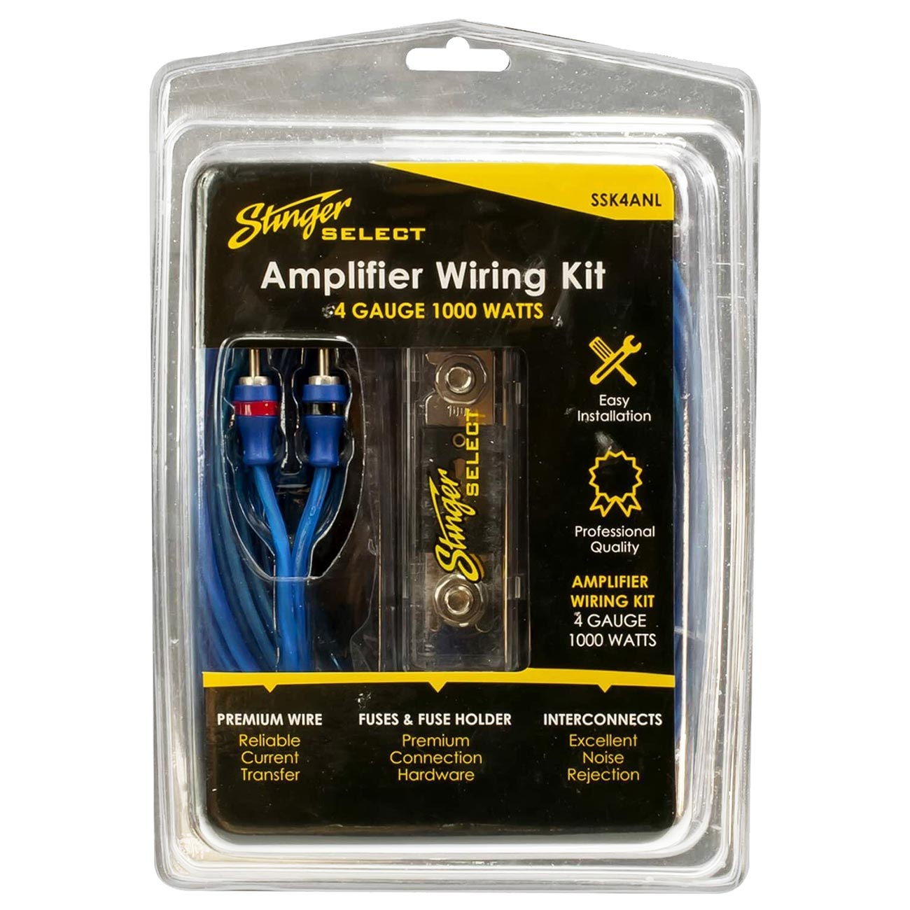 Stinger 4 Gauge Amplifier Wiring Kit CCA Cable - 1000 Watts