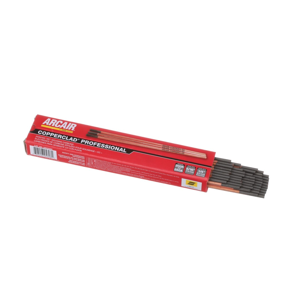 ARCAIR AIR2204-3003 1/4X12 Gouging Electrodes Pointed Copperclad DC 1/4 x 12