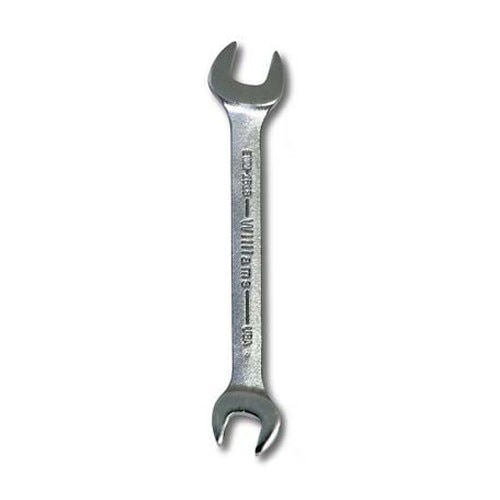 Williams SNPEWM-1213 Open End Wrench 12 x 13 mm Satin-Chrome Rounded 6 3/16 Inch