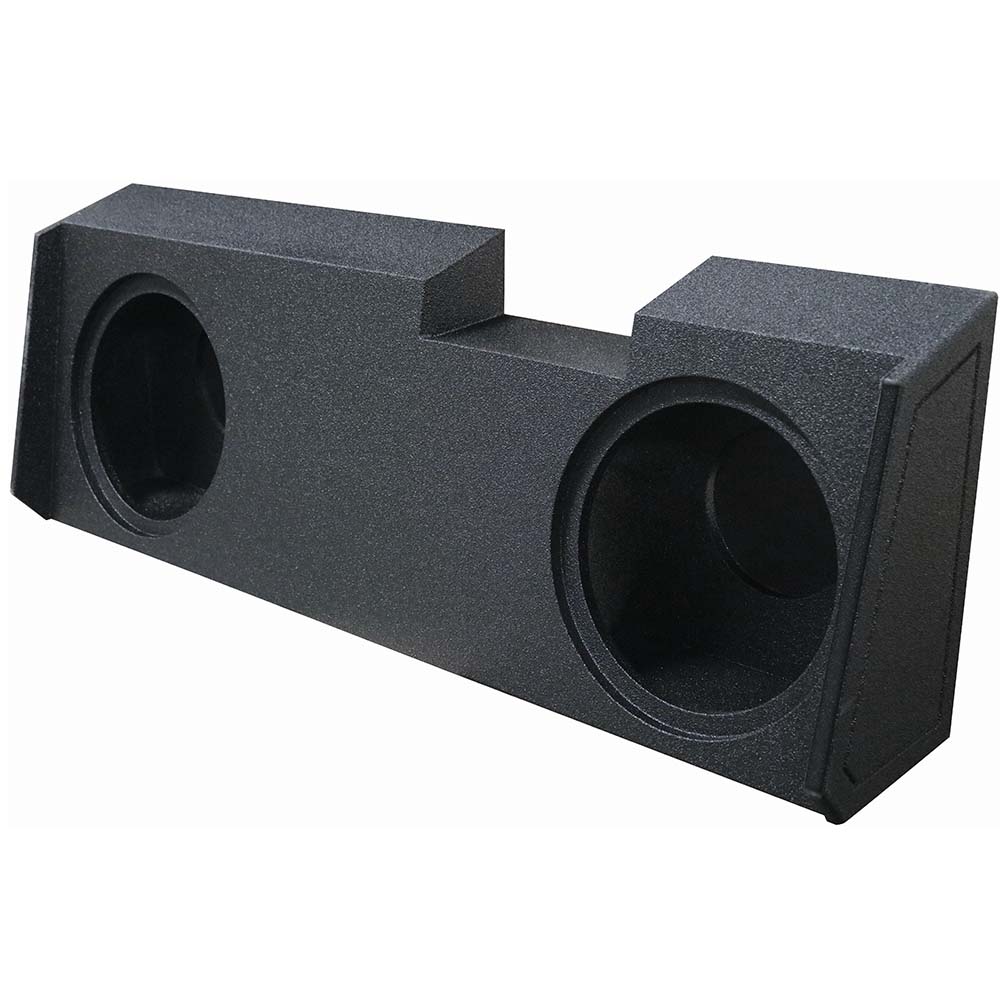 QPower "QBOMB" Chevy/GMC Crew Cab or Double Cab '19-'26 Dual 12" Sealed Woofer Box