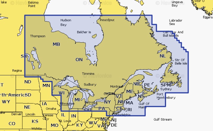 Navionics 010-C1466-40 Platinum+ NPUS012R Canada, East and Great Lakes MicroSD