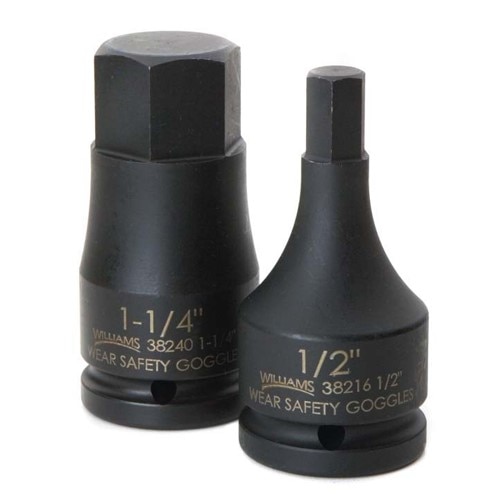 Williams SNP38236 Socket Bit 3/4 Inch Industrial Black One Piece Impact Hex