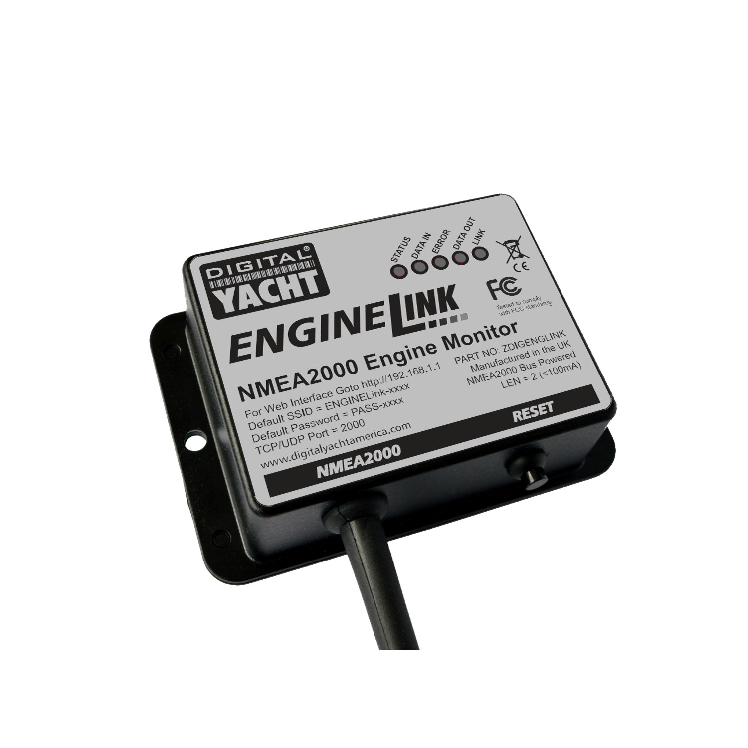 Digital Yacht ZDIGELINK ENGINELINK NMEA 2000 - WIFI Gateway