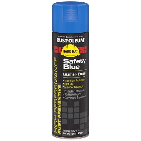 Rust-Oleum RSOV2124838 Spray Paint V2100 High Performance 15 oz Safety Blue