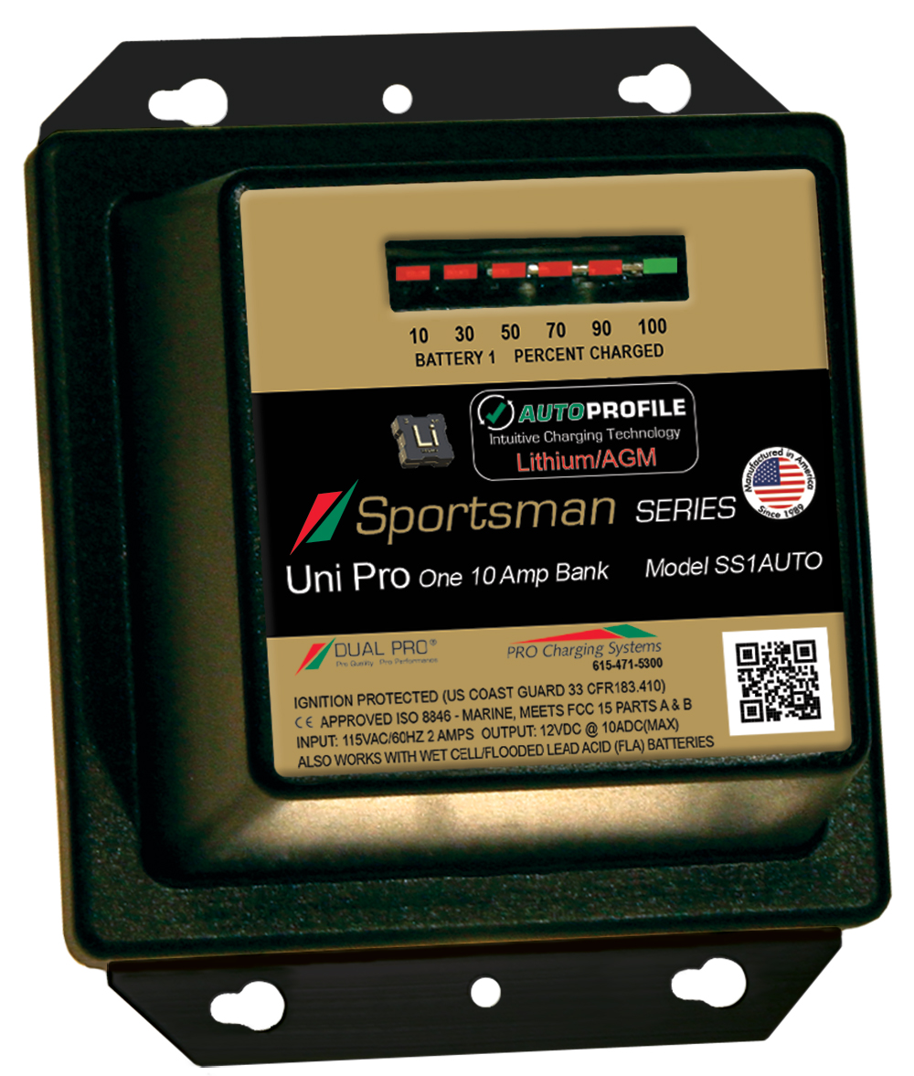 Dual SS1AUTO Pro Battery Charger, Auto Profile 1 Bank 10 Amps