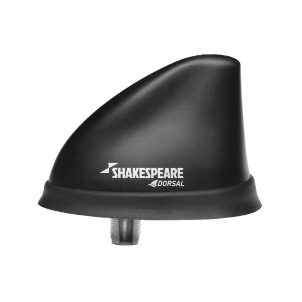 Shakespeare 5912-DS-VHF 5912 Black VHF Low Profile Dorsal Antenna 26ft RG58 Cable