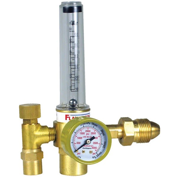 XTRweld XTRREGFM580 Flow Meter Argon 60 Scfh Inlet CGA 580 Outlet 5/8"