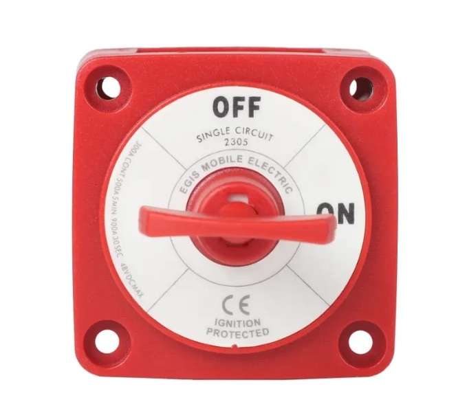 EGIS 2305 m-Series 300A Battery Switch Off/On, Key Actuator