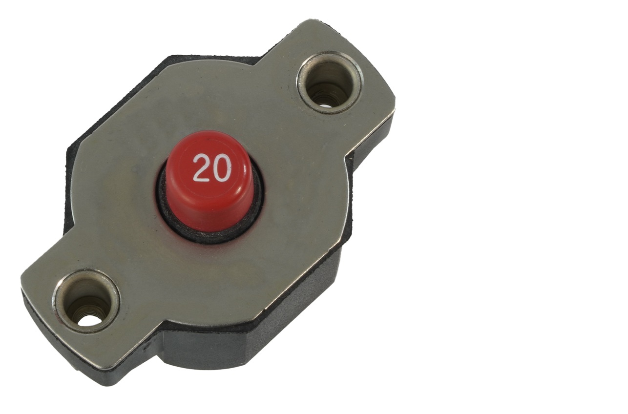 EGIS 4712-20 20A Medium Duty Push Button Circuit Breaker