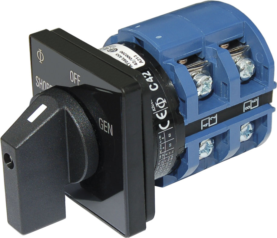 Blue Sea 9011-BSS Rotary Switch 120VAC 65 Amp Off + 2 Position
