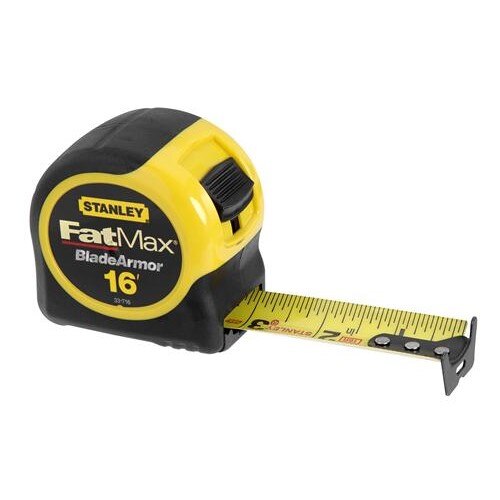 Stanley STN33-716 Fatmax Tape Rule W/Bladearmor Coating 1-1/4" X 16'