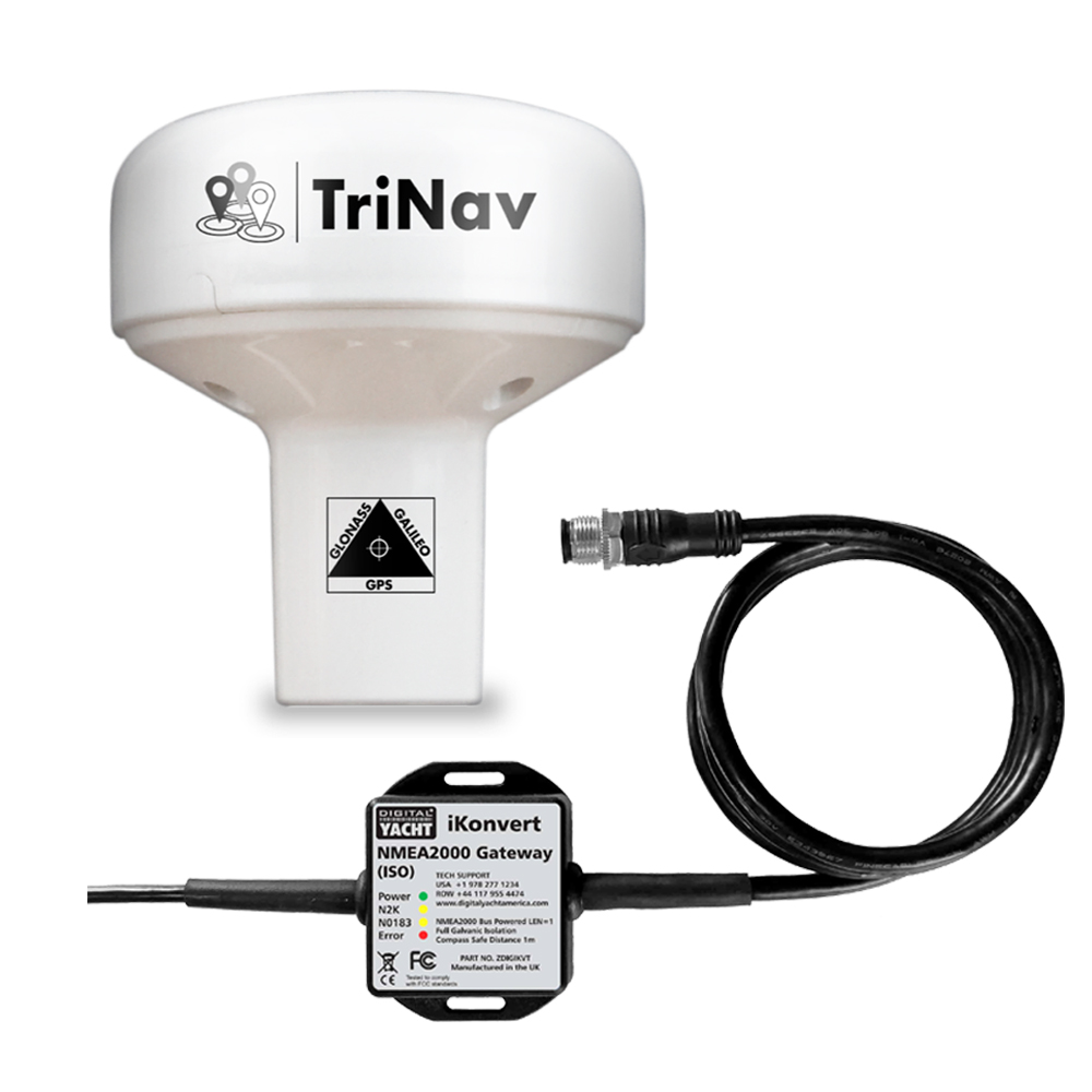 Digital Yacht ZDIGGPS160N2K GPS160 TriNav GPS. Glonass, Galileo Sensor NMEA2000 IKonvert Bundle