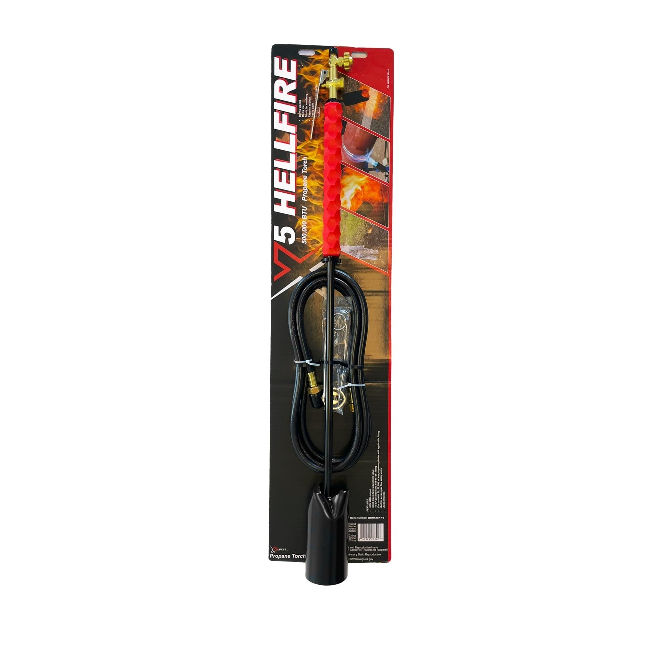 XTRweld XTRWBHFX5P-10 Hellfire X5 Propane Weed Burner/Melting/Drying and Torch