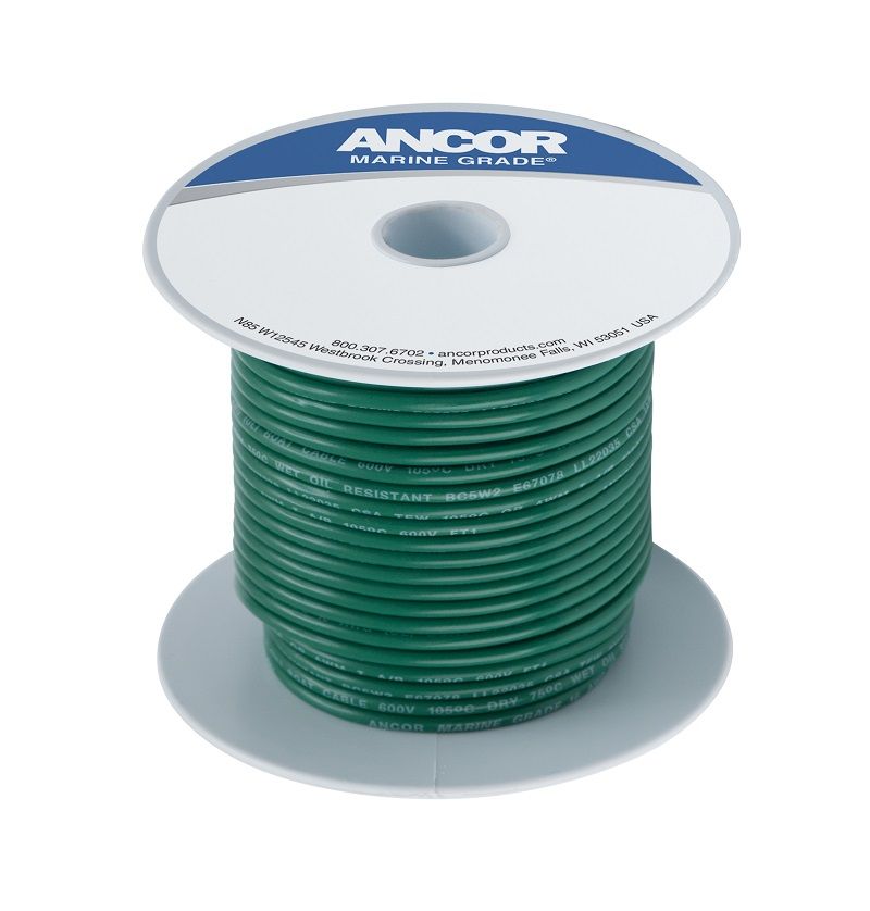 Ancor 108310 #10 Green 100ft Spool Tinned Copper