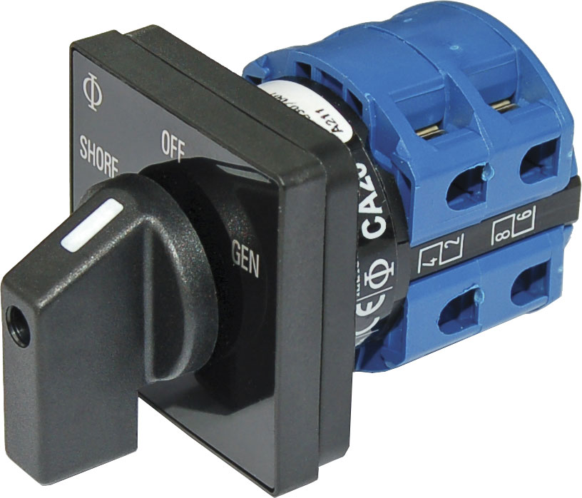 Blue Sea 9009-BSS Rotary Switch 120VAC 30 Amp Off + 2 Position