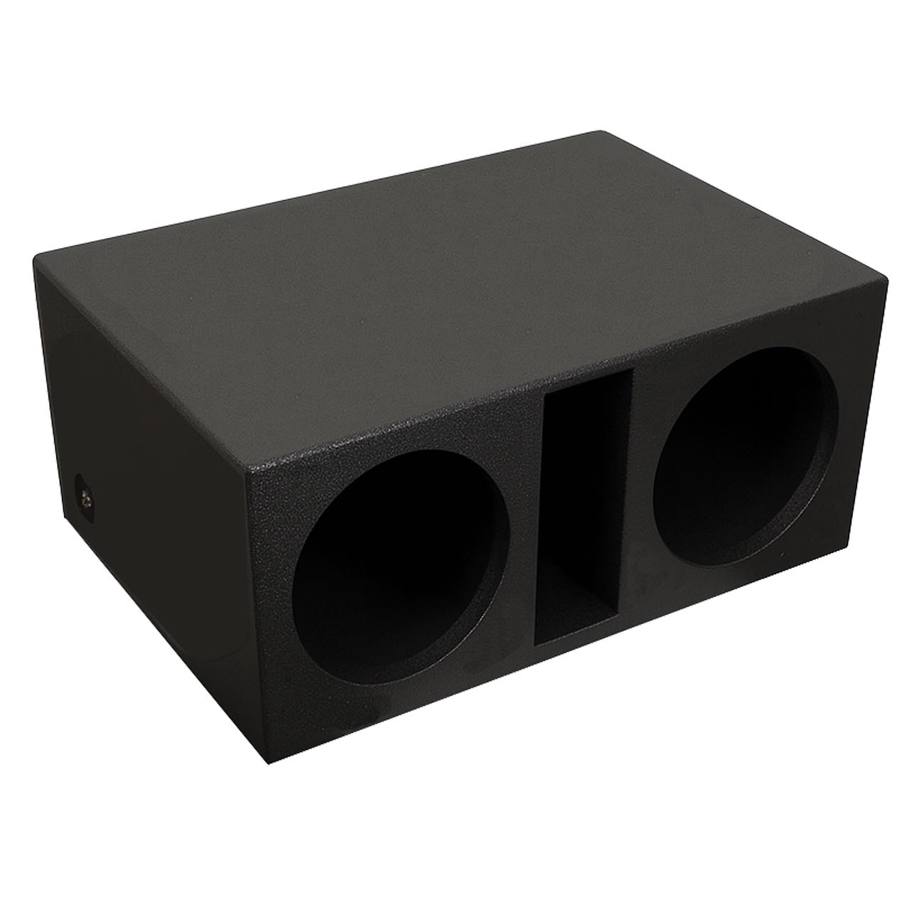 Atrend Dual 10" Slot-Port Vented High SPL Heavy Duty Woofer Enclosure - Bedliner Finish