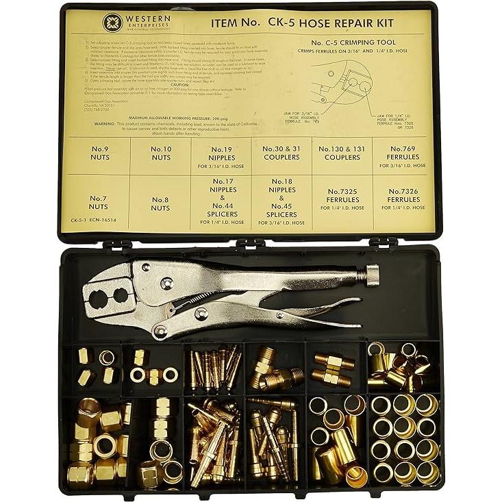 Western Enterprises WESCK-5 Hose Repair Kit W/C-5 Tool