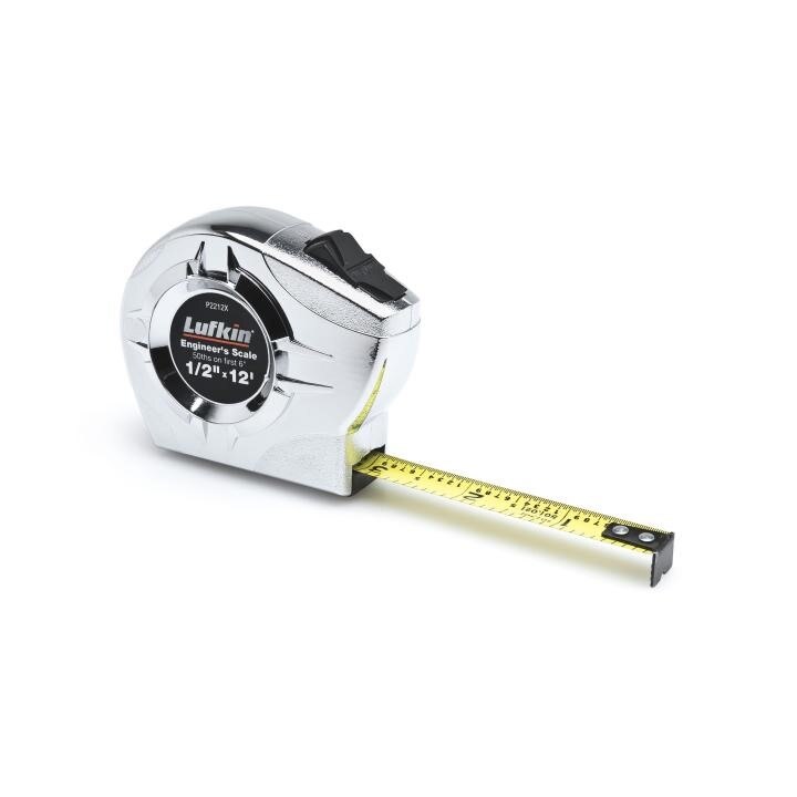 APEX LFKP2212XN Power Tape 12 ft Steel Clearcoat A7 0.5 Inch SAE 1.55 Inch