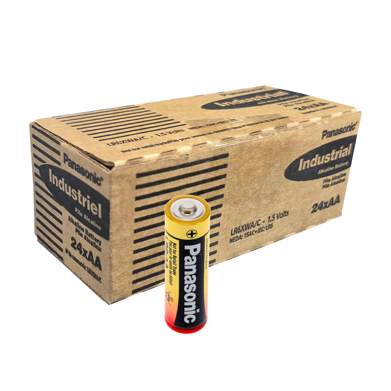 Panasonic Alkaline "AA" Cell 24 piece box of batteries