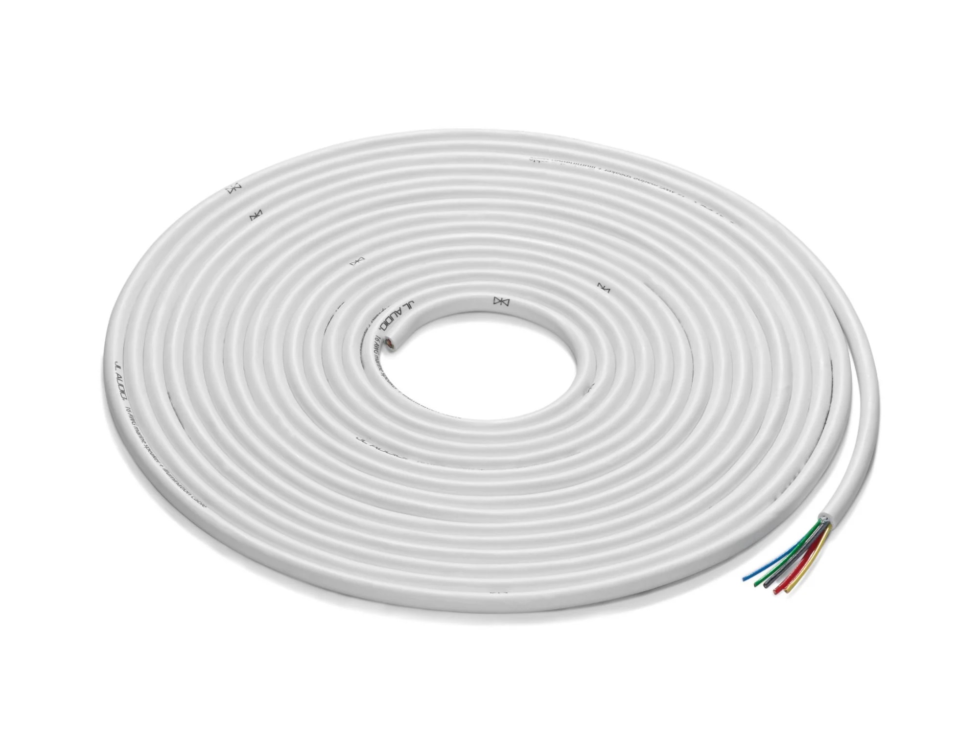 JL Audio 010-13422-00 25 Ft 6-Conductor White Multifunction Cable